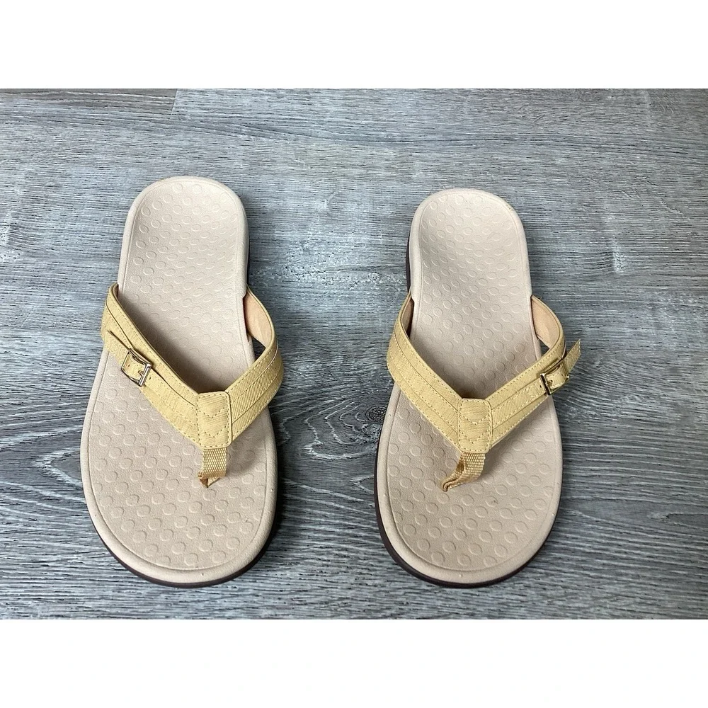 Vionic Patty Yellow Flip Flop Sandals Womens Size 11 TVW5409